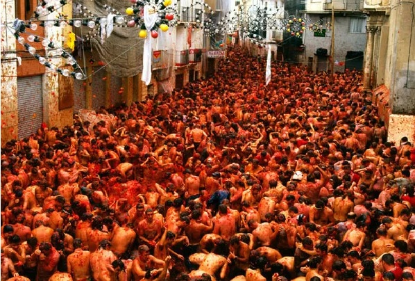 Fiesta popular en España